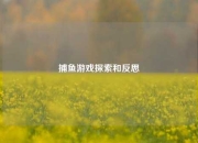 捕鱼游戏探索和反思