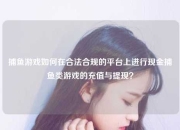 捕鱼游戏如何在合法合规的平台上进行现金捕鱼类游戏的充值与提现？