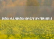 捕鱼游戏上海捕鱼游戏的公平性与可玩性探讨