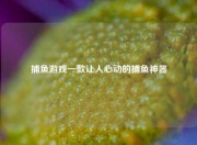 捕鱼游戏一款让人心动的捕鱼神器
