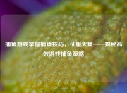 捕鱼游戏掌握捕鱼技巧，征服大鱼——揭秘高效游戏捕鱼策略