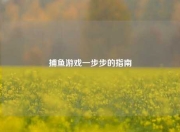 捕鱼游戏一步步的指南