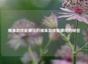 捕鱼游戏能赚钱的捕鱼游戏能赚钱的秘密