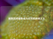 捕鱼游戏捕鱼成为全民的休闲之王