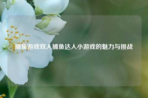 捕鱼游戏双人捕鱼达人小游戏的魅力与挑战