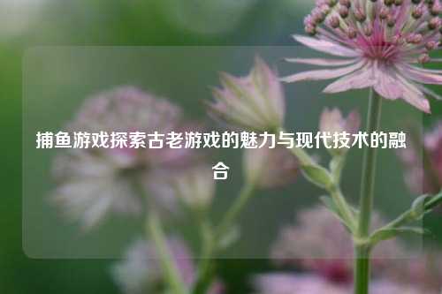 捕鱼游戏探索古老游戏的魅力与现代技术的融合