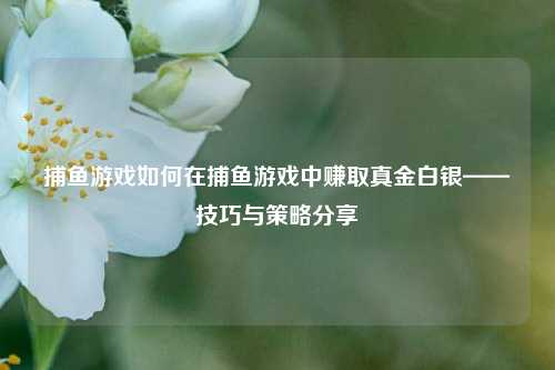 捕鱼游戏如何在捕鱼游戏中赚取真金白银——技巧与策略分享