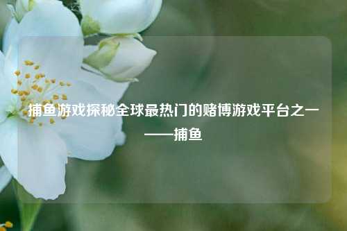 捕鱼游戏探秘全球最热门的赌博游戏平台之一——捕鱼