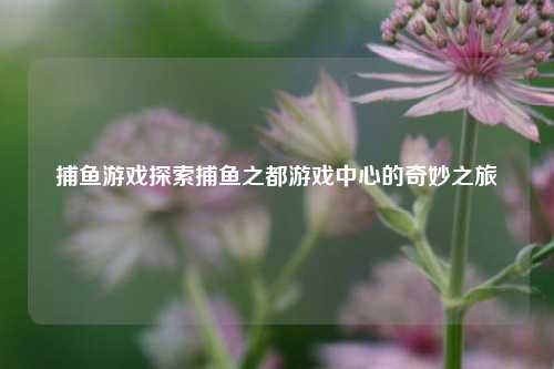 捕鱼游戏探索捕鱼之都游戏中心的奇妙之旅