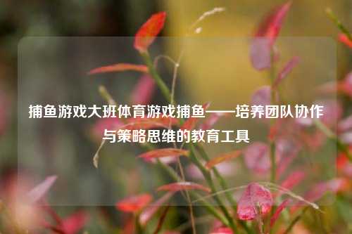 捕鱼游戏大班体育游戏捕鱼——培养团队协作与策略思维的教育工具