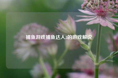 捕鱼游戏捕鱼达人3的游戏解说