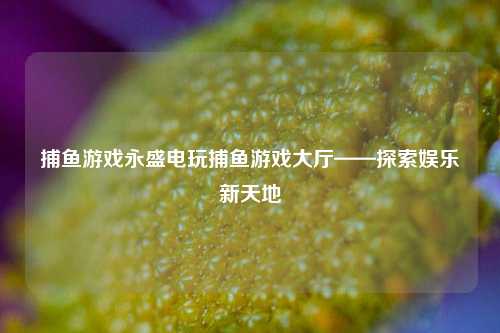 捕鱼游戏永盛电玩捕鱼游戏大厅——探索娱乐新天地