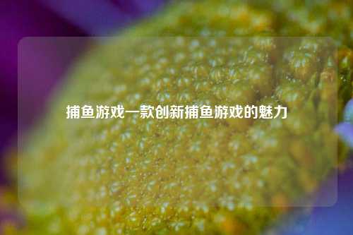 捕鱼游戏一款创新捕鱼游戏的魅力